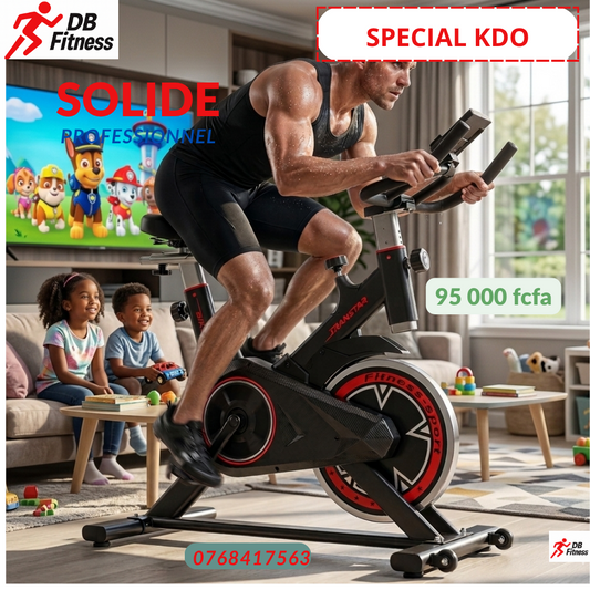 Vélo spinning compact DB Fitness, offre spéciale